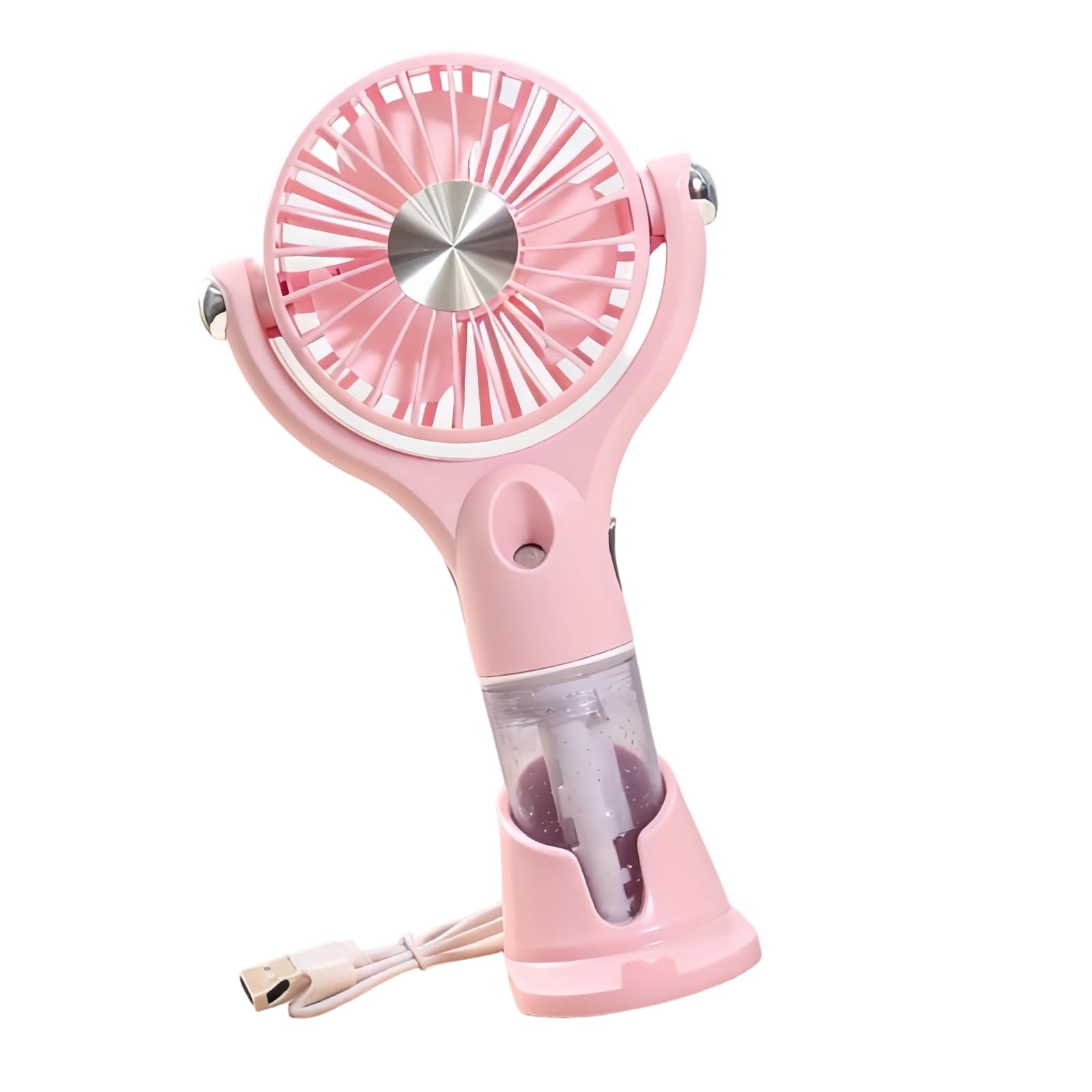 Zxfdsfdbnm High Speed Portable Handheld Mist Fan Rechargeable Personal Cooling Fan Light Weight Coolers Easy to Carry Rechargeable Cooling