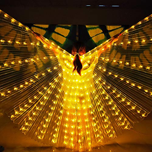 Ailes de danse du ventre LED légères pour éviter la fatigue sur scène