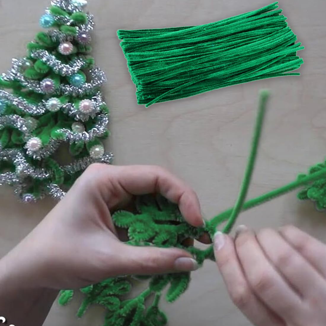 Lot De 10 Fils Chenilles Géantes Loisirs Créatifs, 100cm Long X 2cm D