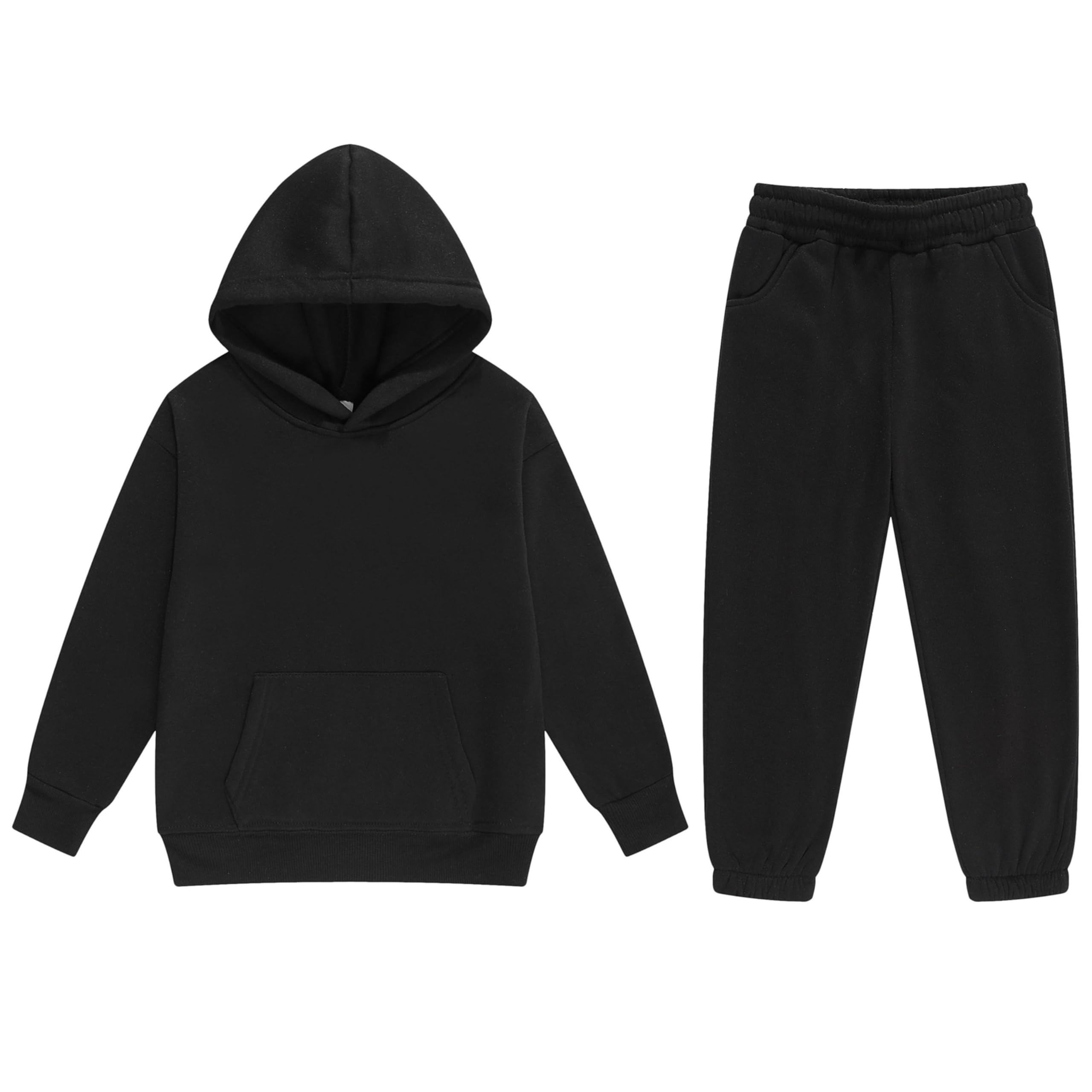 Set di 2 tute da ragazzo con cappuccio e pantaloni della tuta alla moda per ragazze Set di compleanno