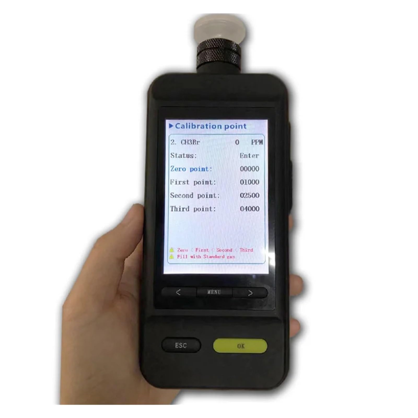 Rivelatore elettronico di gas H2S idrogeno solforato a risposta rapida in allarme 0-100 ppm