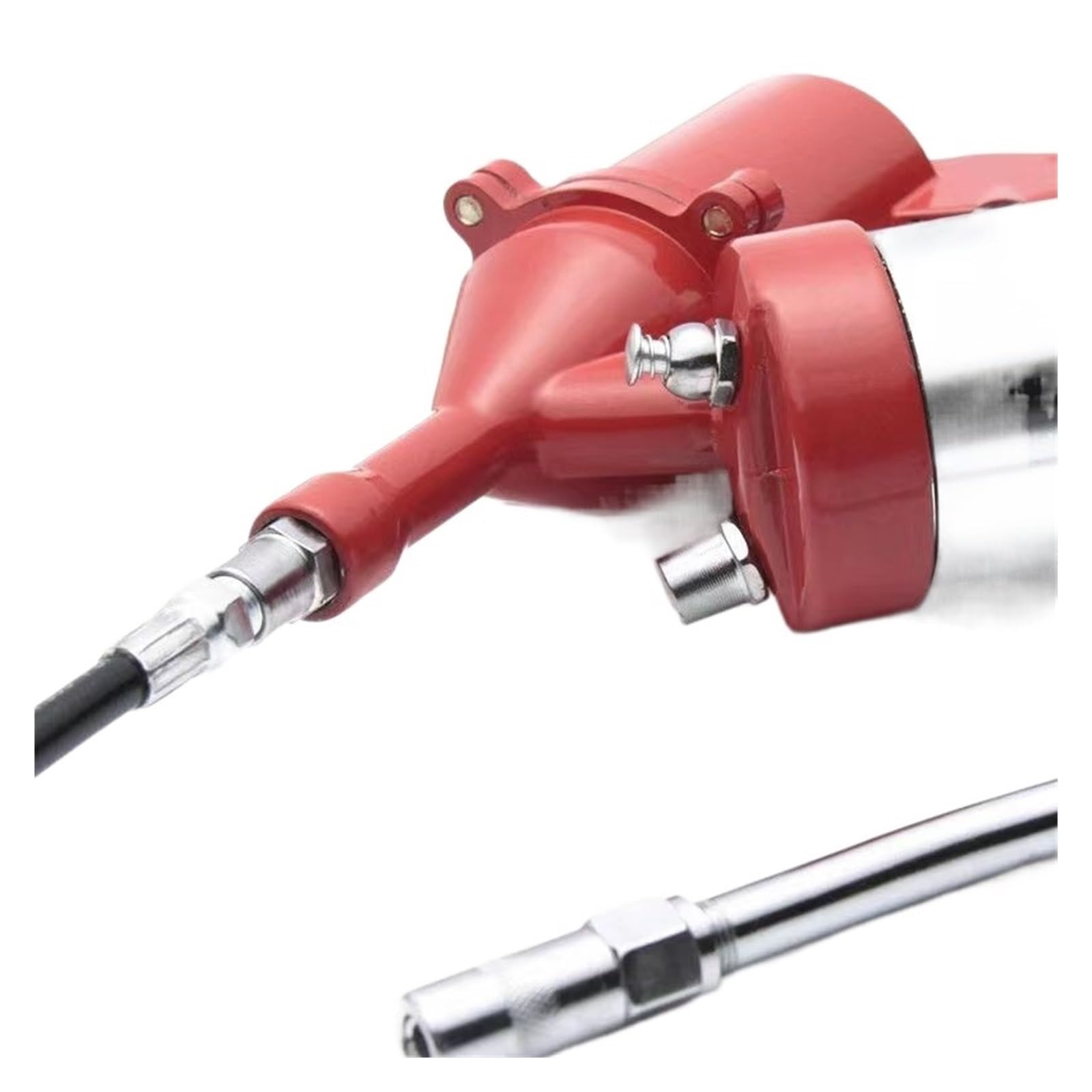 Pistola engrasadora, Pistola engrasadora con Mango Resistente Pistola de engrase neumática de 400CC, Bomba de compresor neumático portátil, Pistola de engrase
