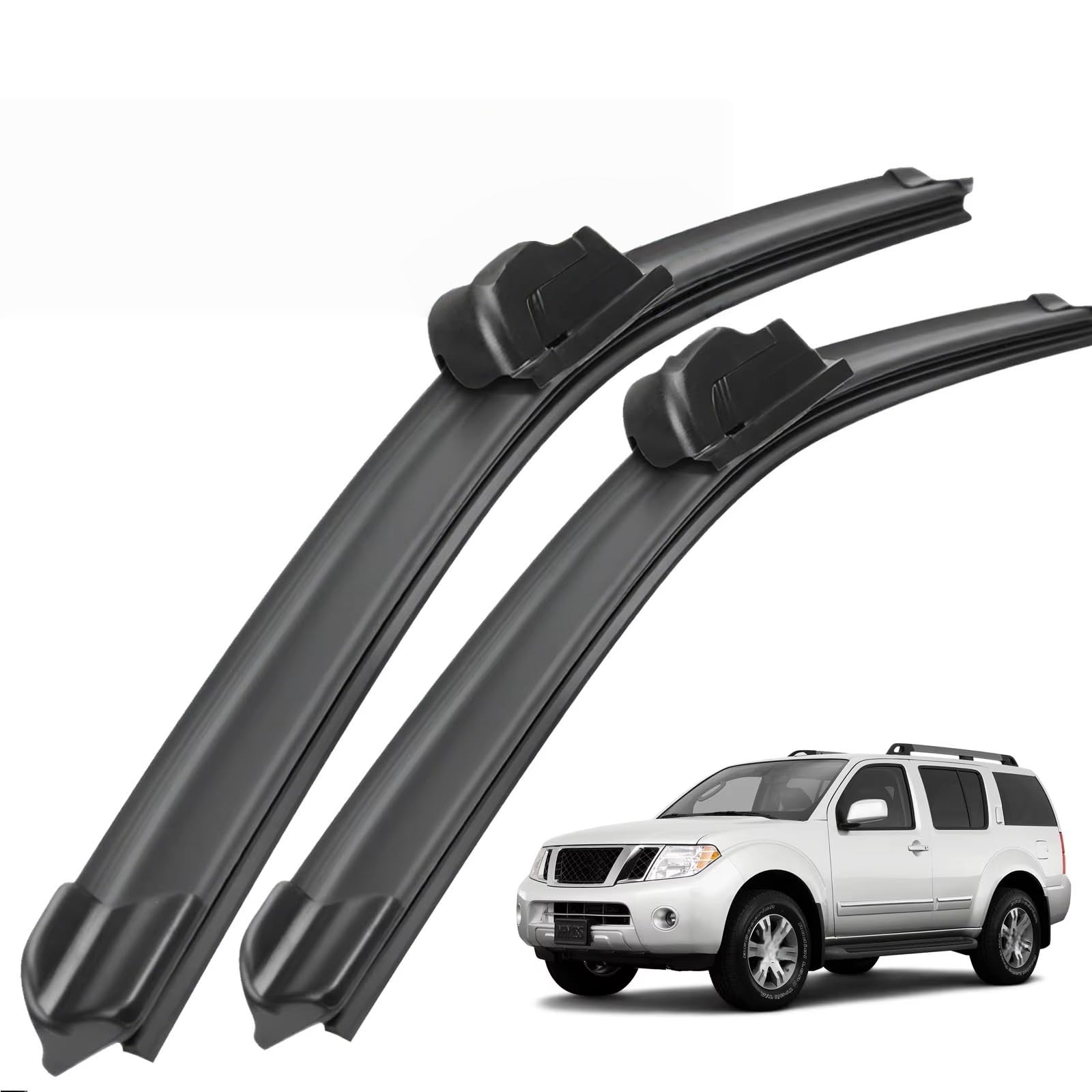 PAPEP Windscreen Wiper Blades for Nissan Pathfinder R51 2005-2012 24"+18", Front Replacement Wipers OEM Quality Water Repellent Rubber Automotive Windshield