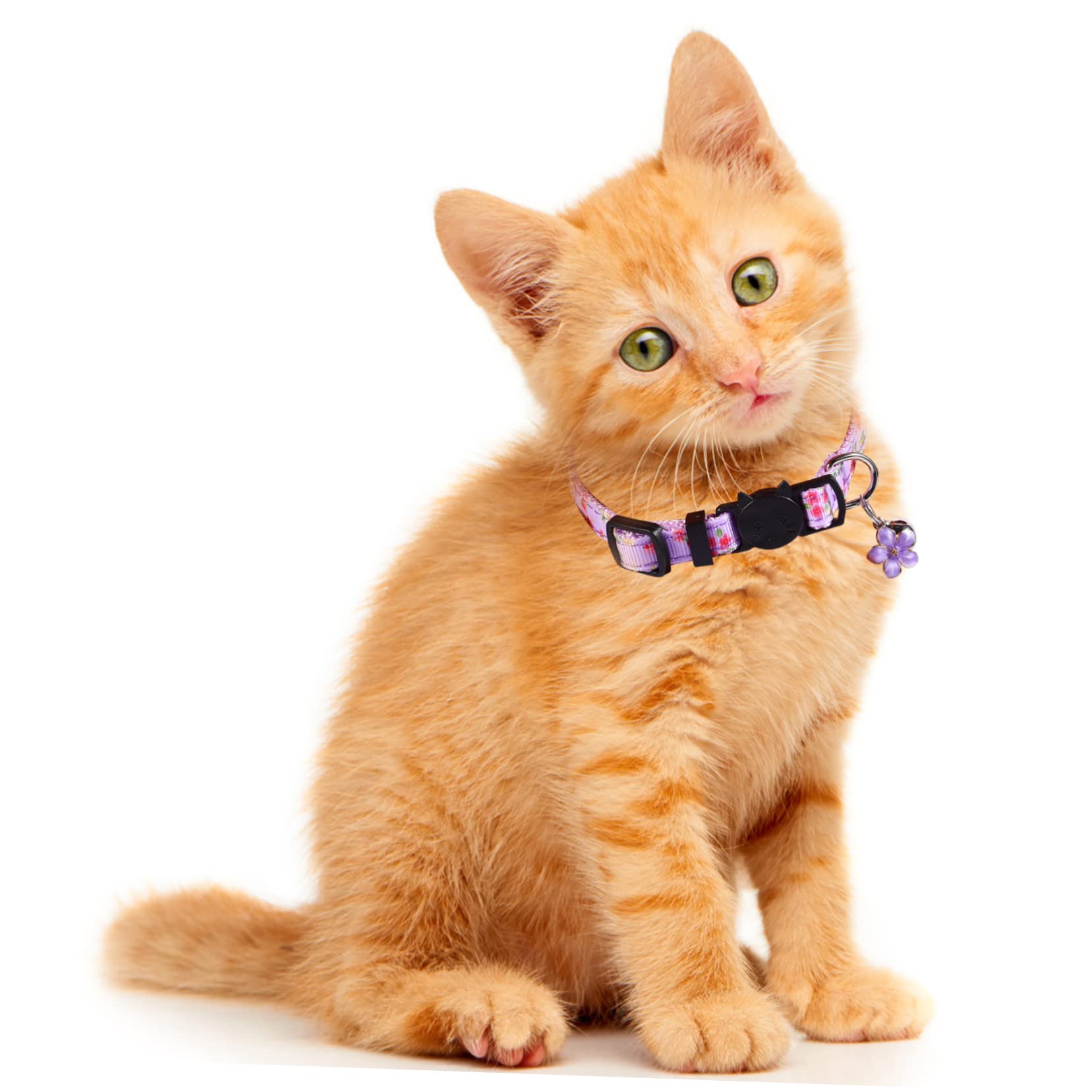 Toddmomy 12 Piezas Collar de Gato Lazos para Mascotas Collar de Mascota Perro a Necklace es Floral para Mascotas de Campana para Gatito Cuello Cuerda Nylon