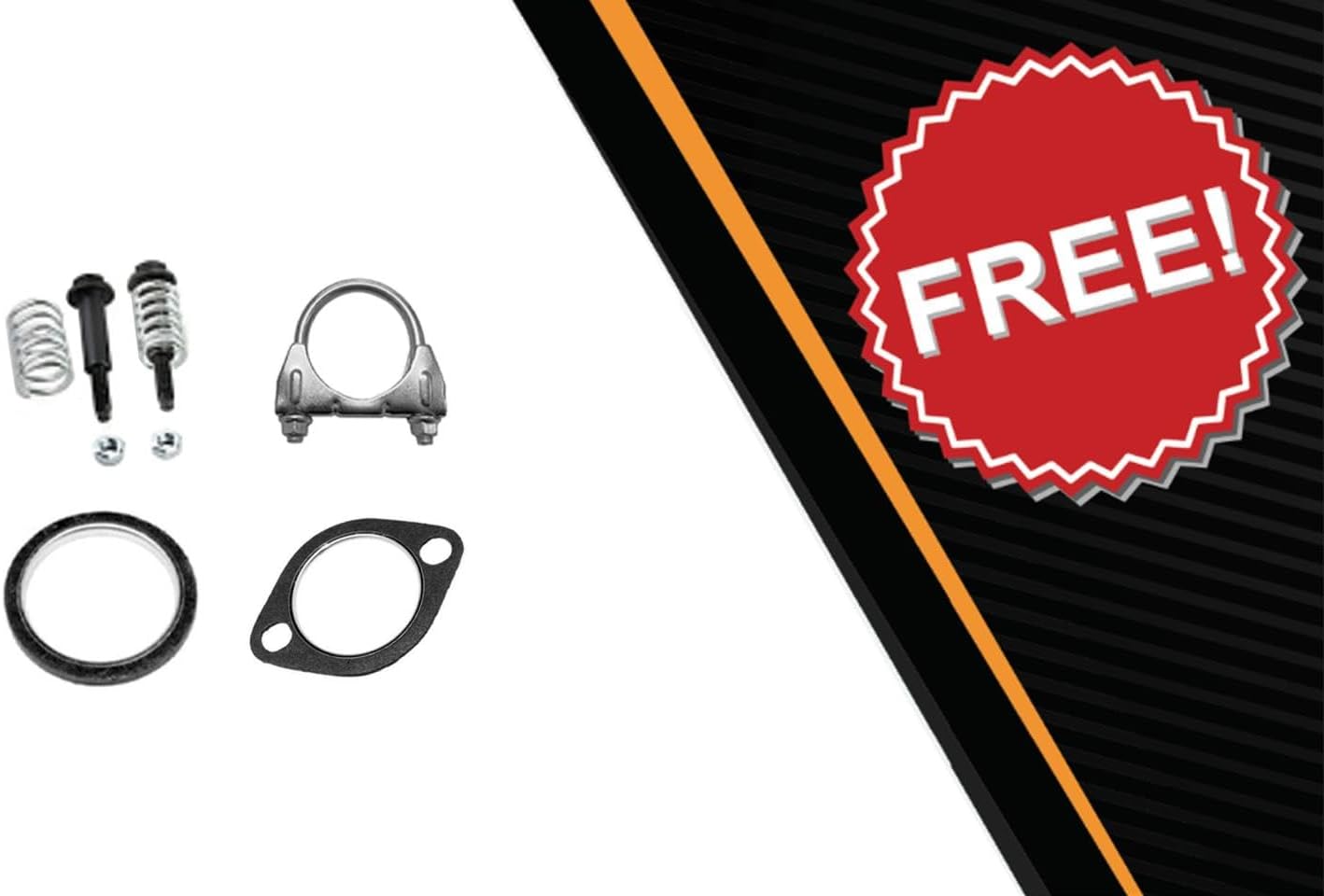 Northeastern Exhaust | Stainless Steel Exhaust Resonator Pipe Compatible for 2008-2011 Subaru Impreza 2.5L | Hatchback | Free Clamp, Gaskets and Spring Bolt Kit | Automotive Replacement Part