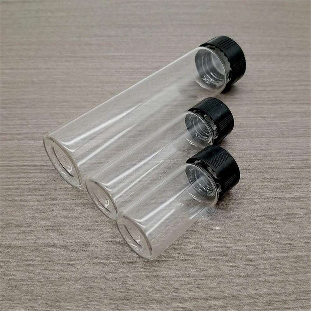 Vetreria da laboratorio Flacone for reagenti da laboratorio in vetro borosilicato basso con tappo a vite da 2 ml a 100 ml(60ml 10pcs)