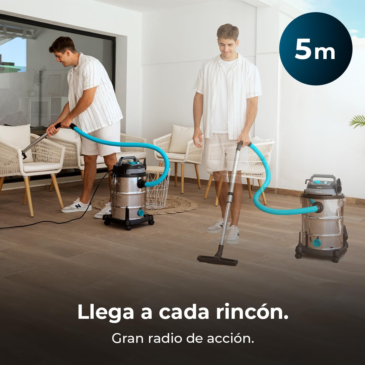 Cecotec Aspirador de Sólidos y Líquidos de Metal con Cable de 30L Conga Rockstar Wet & Dry Steel Pro Tool. 1600W, Mayor Durabilidad y Resistencia, Incluye Enchufe para Herramientas, Kit de Accesorios — view 10