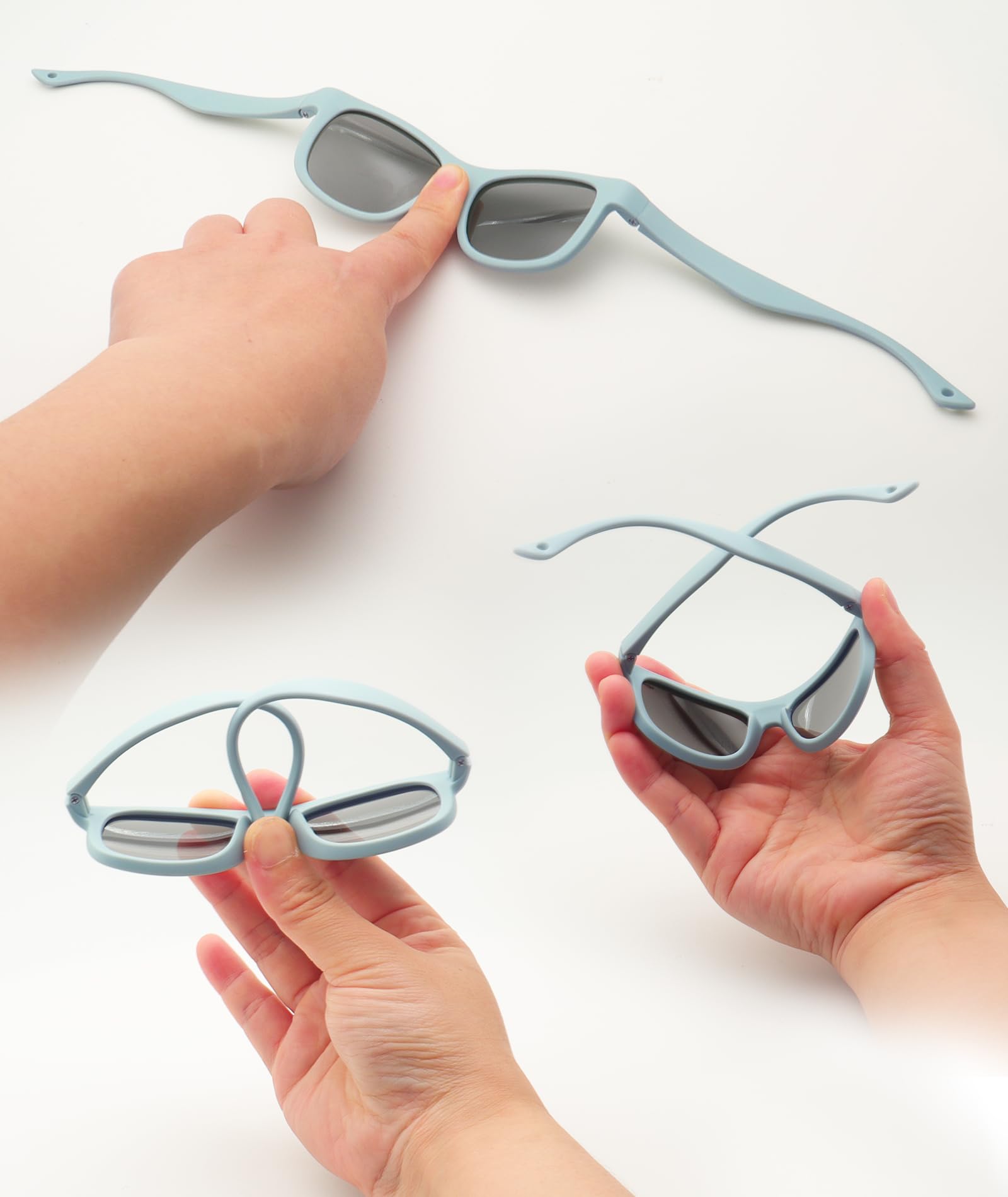 Occhiali da sole polarizzati flessibili per bambini e neonati con cinturino, occhiali da sole per neonati e ragazzi