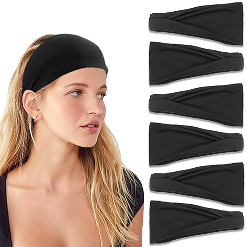 IVARYSS Diademas para mujer, antideslizantes, elásticas de alta calidad, accesorios para el cabello, para yoga, moda, entrenamiento, viajes o