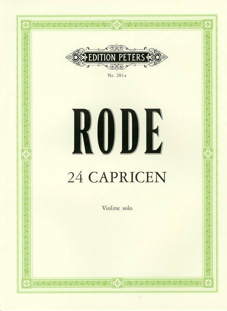 ロード(ローデ): 24のカプリス/ペータース社/バイオリン教本