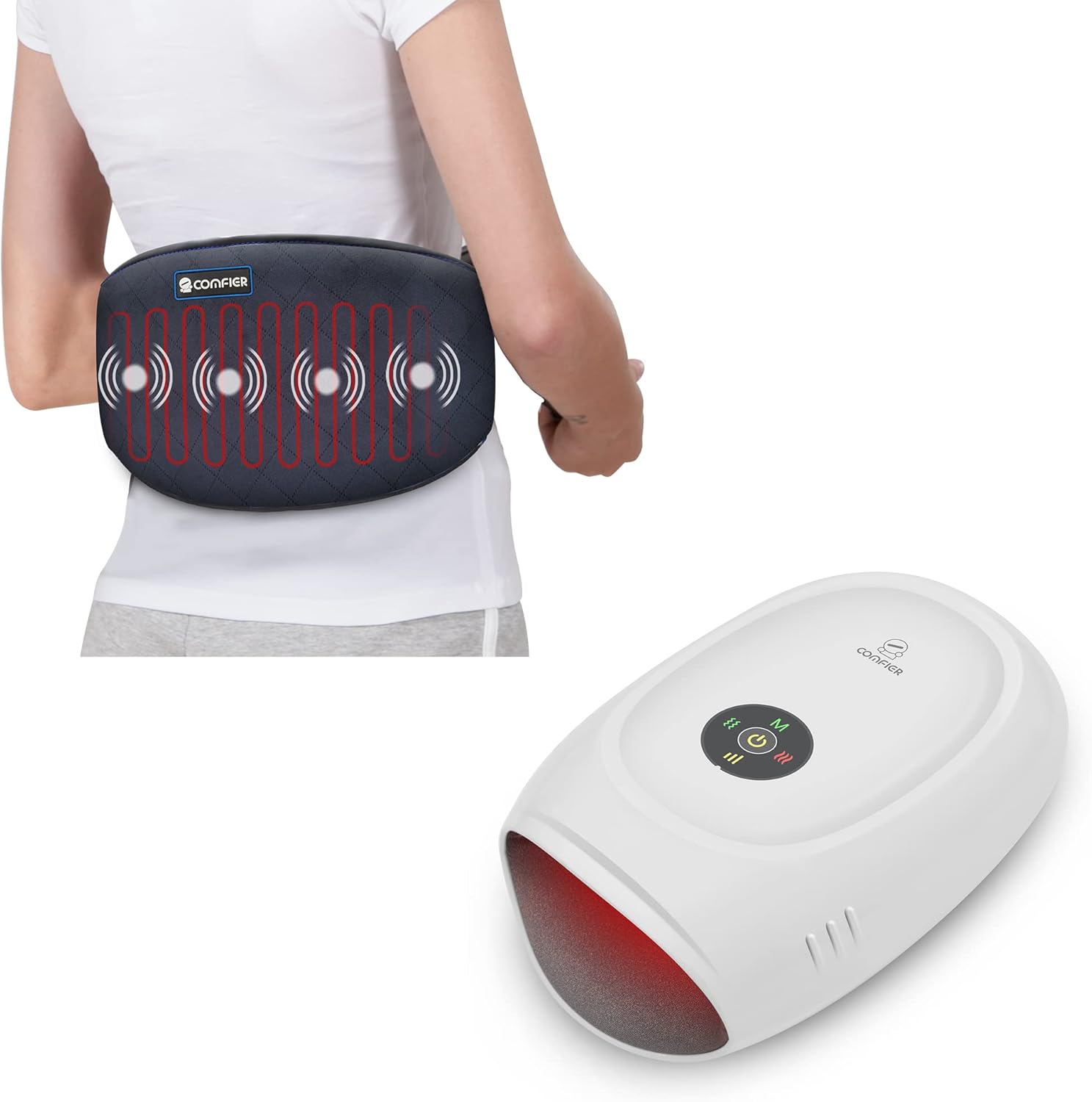 Buy Comfier Heating Pad for Back Pain Heat Belly Wrap Belt with