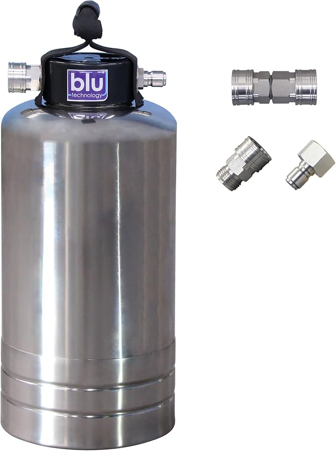 Blu Tech RV Water Softener, Stainless Steel Portable Water