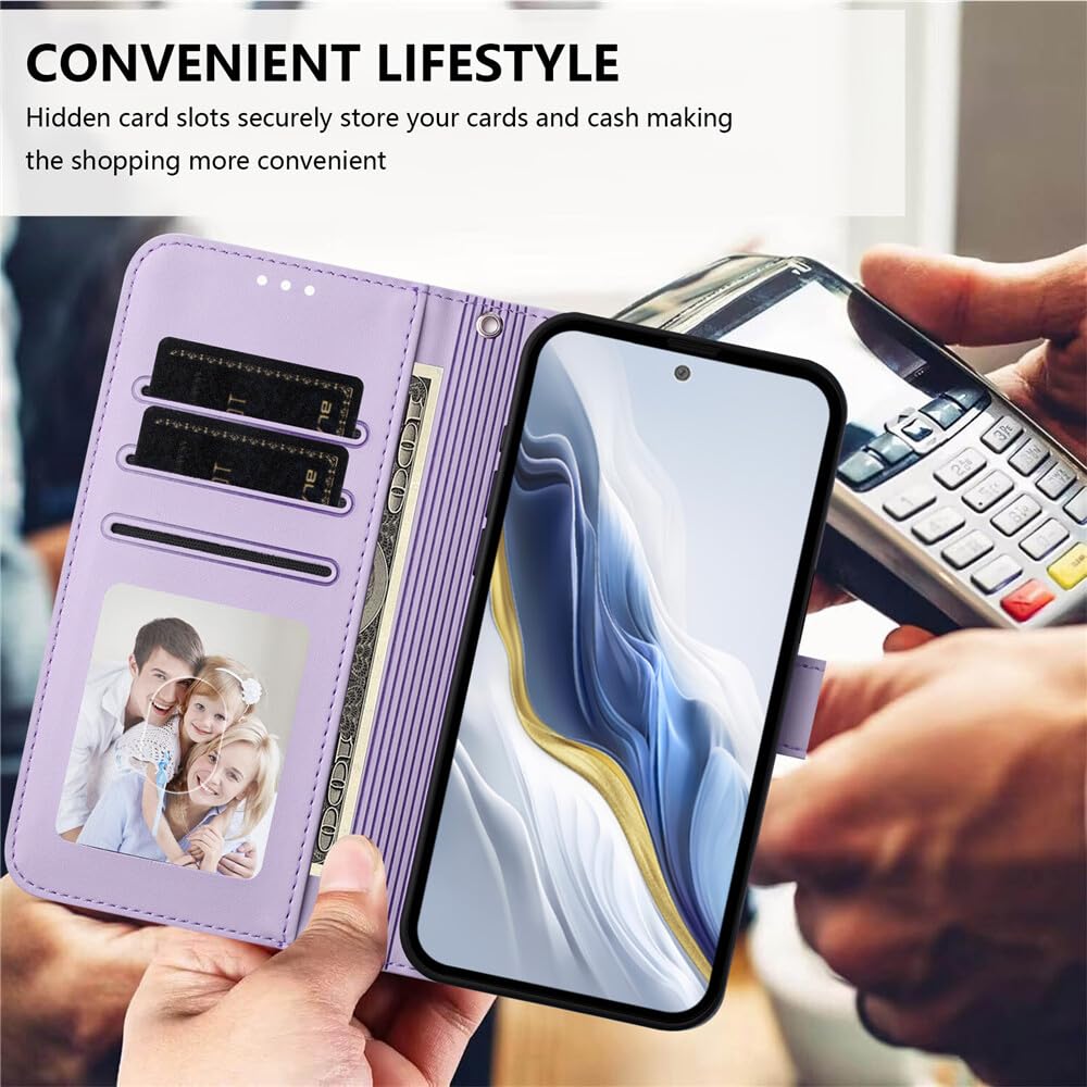 Generic Compatible avec Oppo A18 4G (couleur : rose) étui portefeuille en cuir