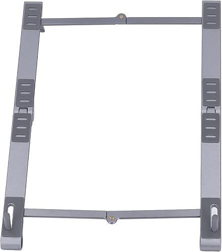 Soporte de escritorio para laptop diseño ergonómico portátil antideslizante plegable para oficina gris