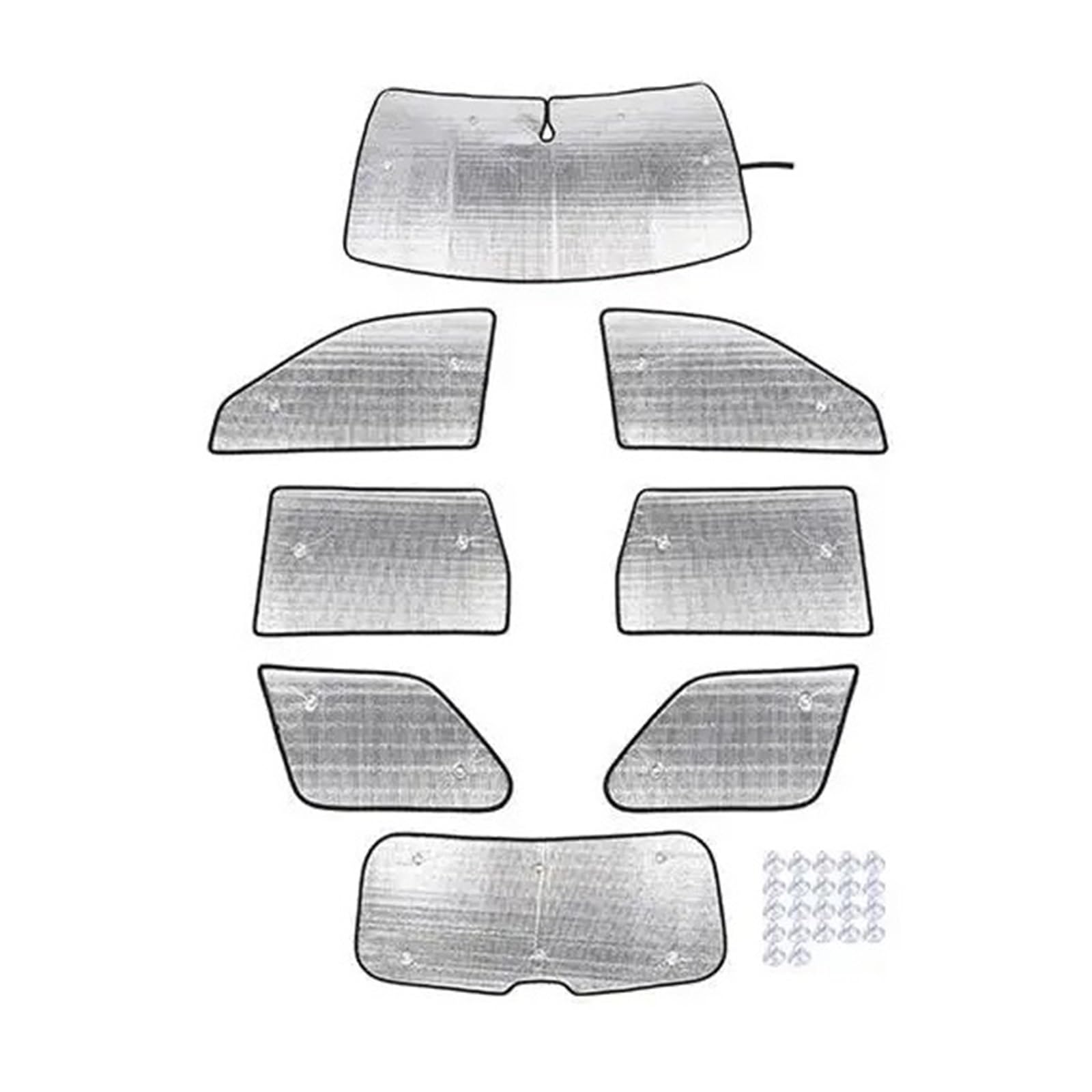 Auto Parabrezza Completa Parasole Isolamento Termico Kit Accessori Interni Per Jeep Per Grand Per Cherokee 2001-2010 Auto Parasole(For 2007-2010)