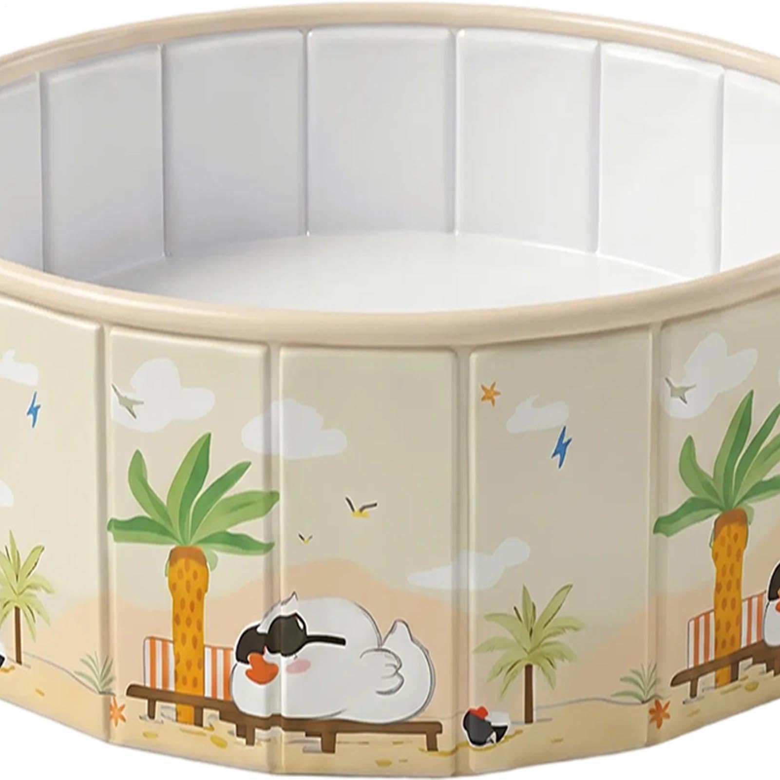 Piscina Plegable para niños y Perros, 90 cm/120 cm/150 cm Piscina para Perros Piscinas para niños Grandes y portátiles Plegables Bañera para Mascotas Piscinas para Exteriores