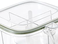 Vista 9 de Caja de condimentos con 4 compartimentos con tapa y 4 cucharas de servir, maceta transparente para especias y condimentos, contenedor de cocina