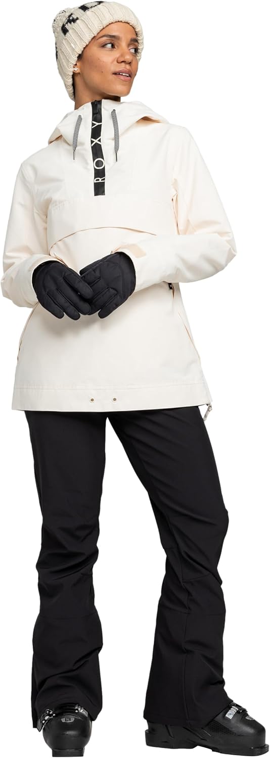 Roxy Women's Shelter Snowboard Jacket – 10k Waterproof Insulated Ski Jacket, Pfas-free, Hydrosmart Collar