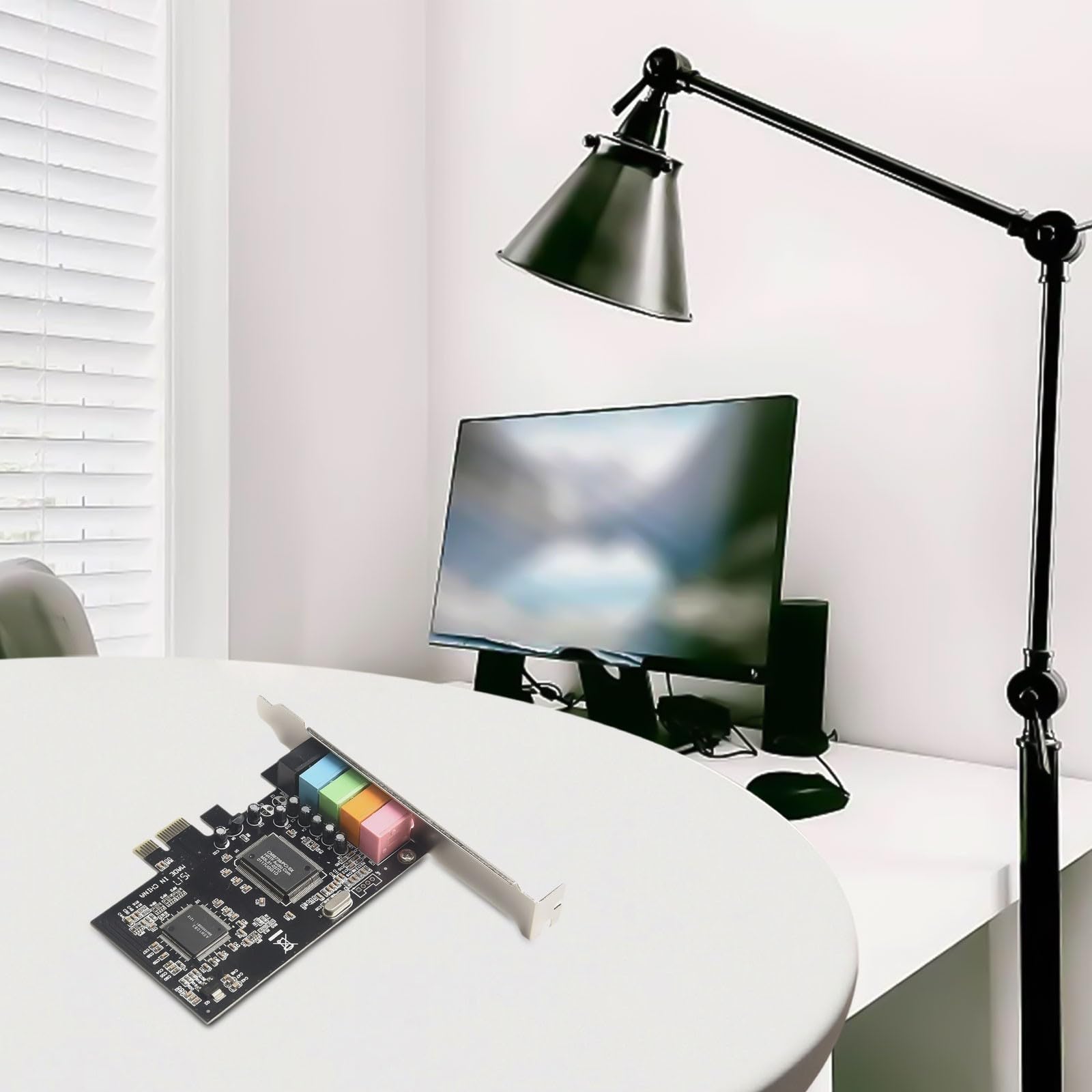 Zoegneer PCI E 5 Scheda audio interna a 1 canale 6 canali Audio 3D con EAX e DirectSound Supporto 3D per Windows 2000 7 8 10 e opzioni di uscita multipla anteriore posteriore