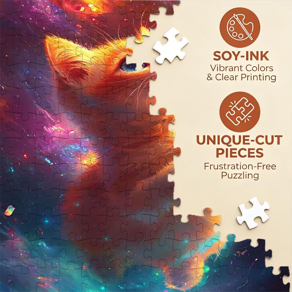 Katze Niedlich Puzzle 4000 Teile, Klassische Puzzles, Geschicklichkeitsspiel Puzzle für Erwachsene, Puzzlespiele für Die Ganze Familie, Mit Schöner Verpackung, Dekoration Puzzles DX0YL3-638