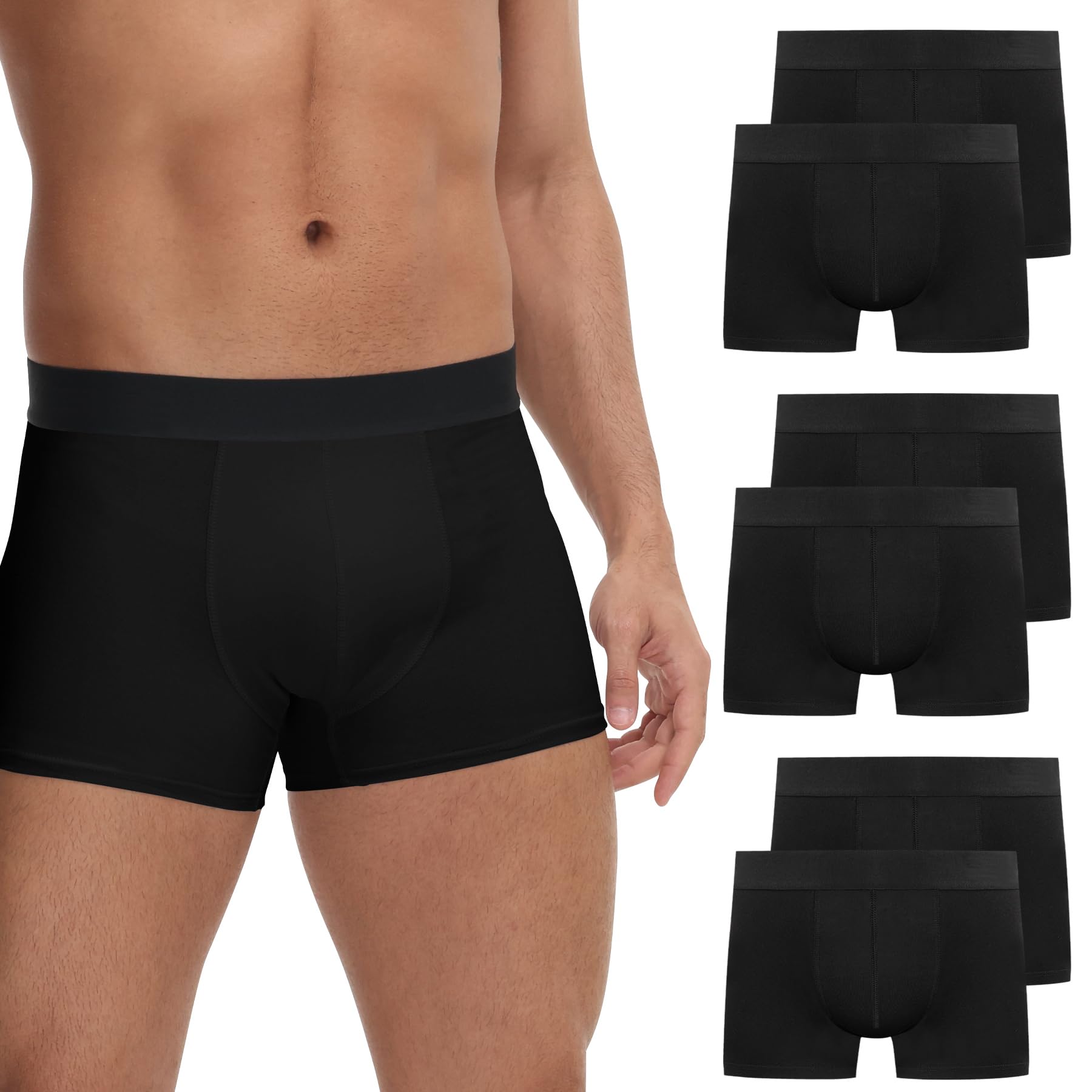 FALARY Boxershorts Herren 12er/6er Pack – Bequeme Unterhosen Männer aus Bio-Baumwolle, Atmungsaktiv & Ohne Etikett (Größe S-3XL)