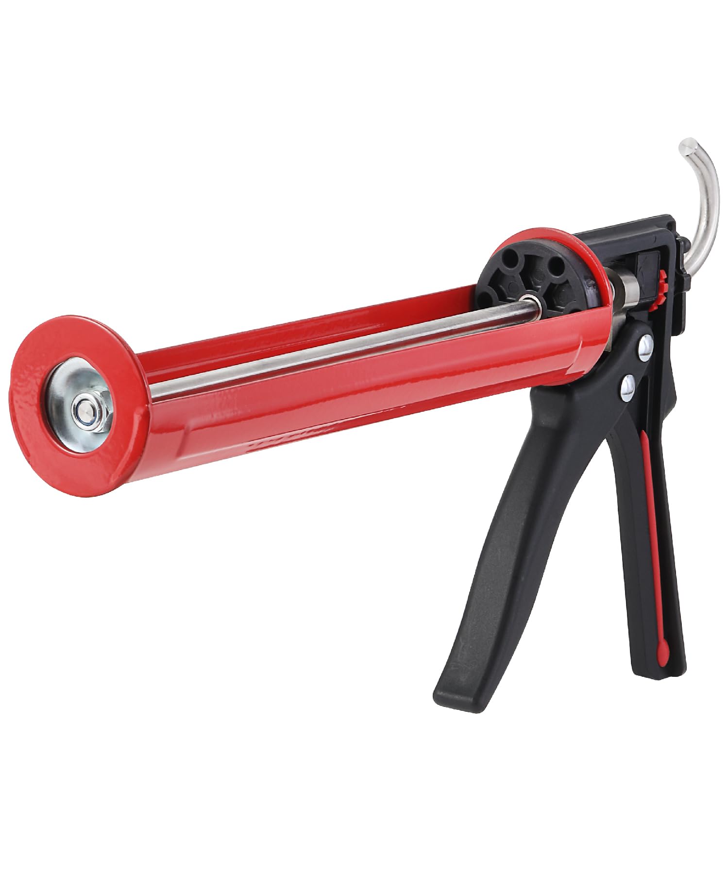 Bates- Caulking Gun, 25:1 Thrust Ratio, Black & Red, Heavy Duty Caulk Gun No Drip