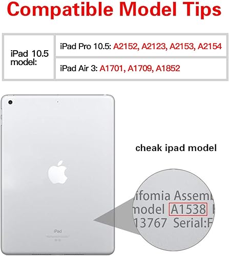 Miniatura 2 de PZOZ Funda para iPad Pro, Air de 3 generación de 10.5 pulgadas, a prueba de golpes, con mango de silicona, resistente funda protectora para niños y