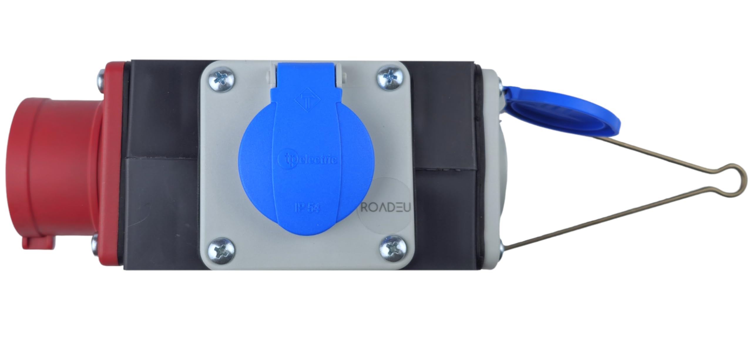 Prolunga Industriale CEE 5m - Adattatore Da 380V A 220V Con 3 Prese Schuko, Cavo In Gomma 5x2.5mm - Foto 7