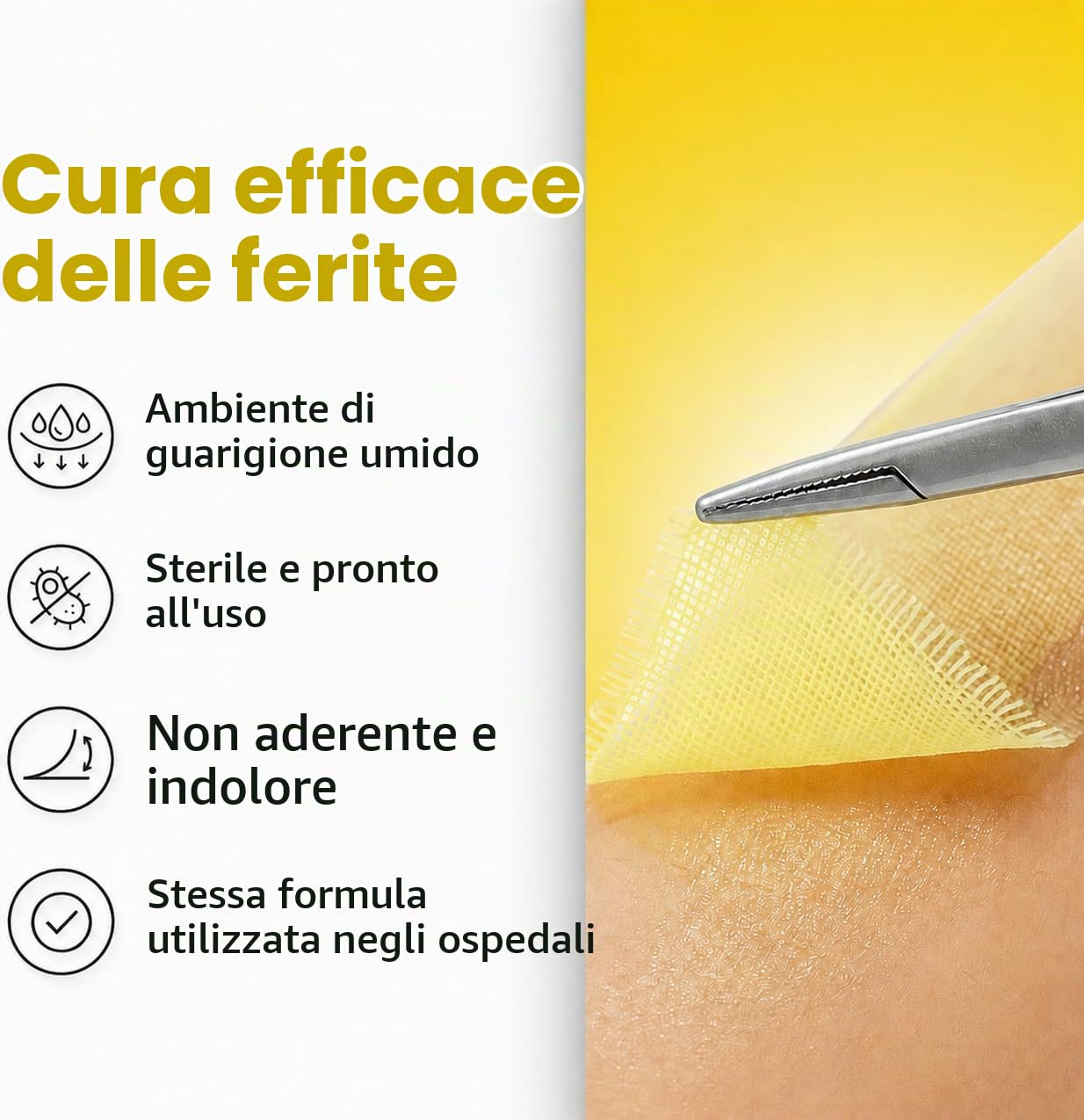 AWD Xeroform Petrolatum - Garza sterile per la cura delle ferite (confezione da 25)