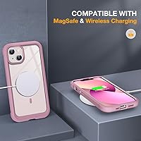 Vista 157 de Miracase - Funda magnética para iPhone 13 Pro Max de 6.7 pulgadas (compatible con MagSafe), transparente, completo, protector de pantalla de vidrio