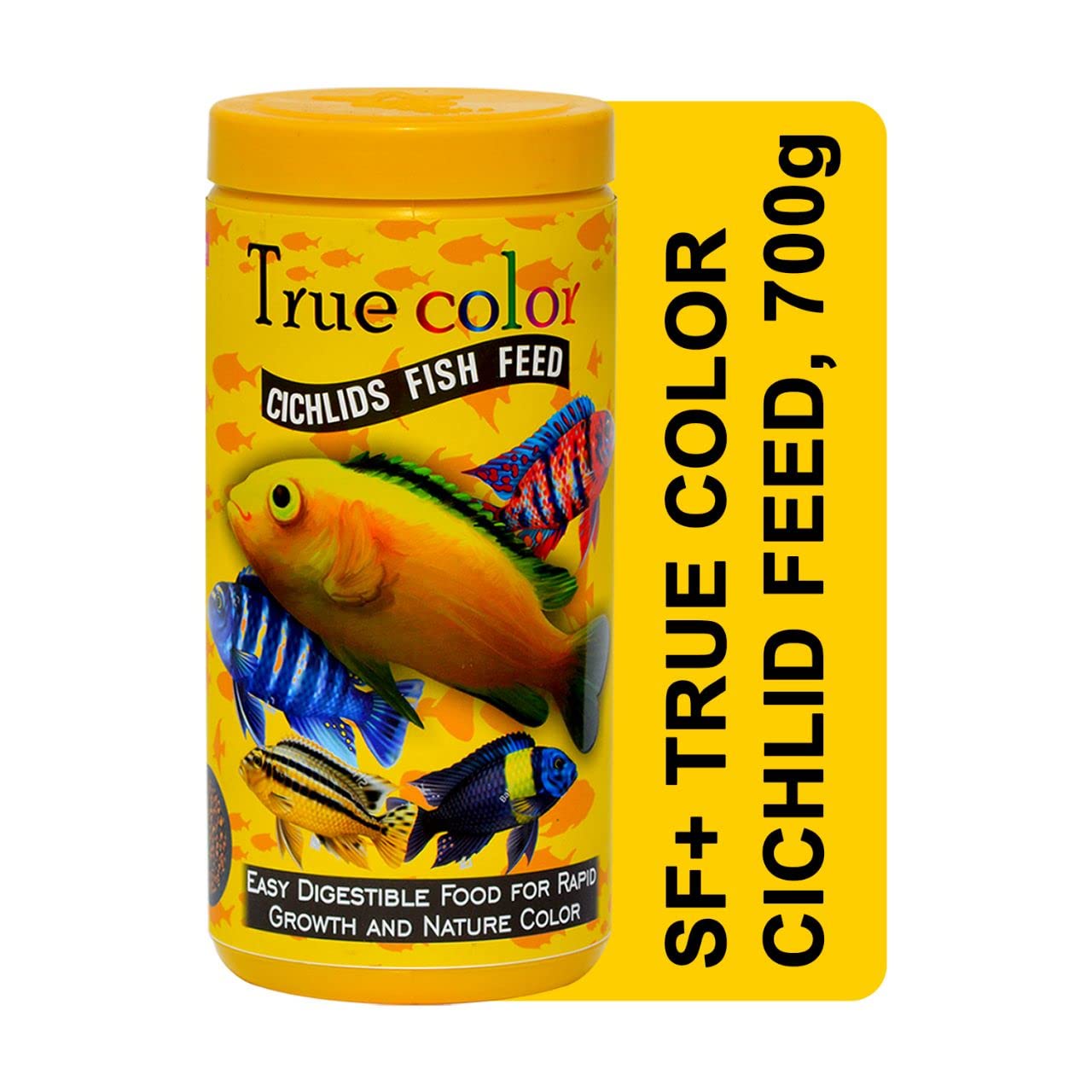TUNAI Sf+ True Color Fish Food for All Life Stages, Pellet Cichlids|700G|Fortified with 40% Protein, Boost Color and Growth