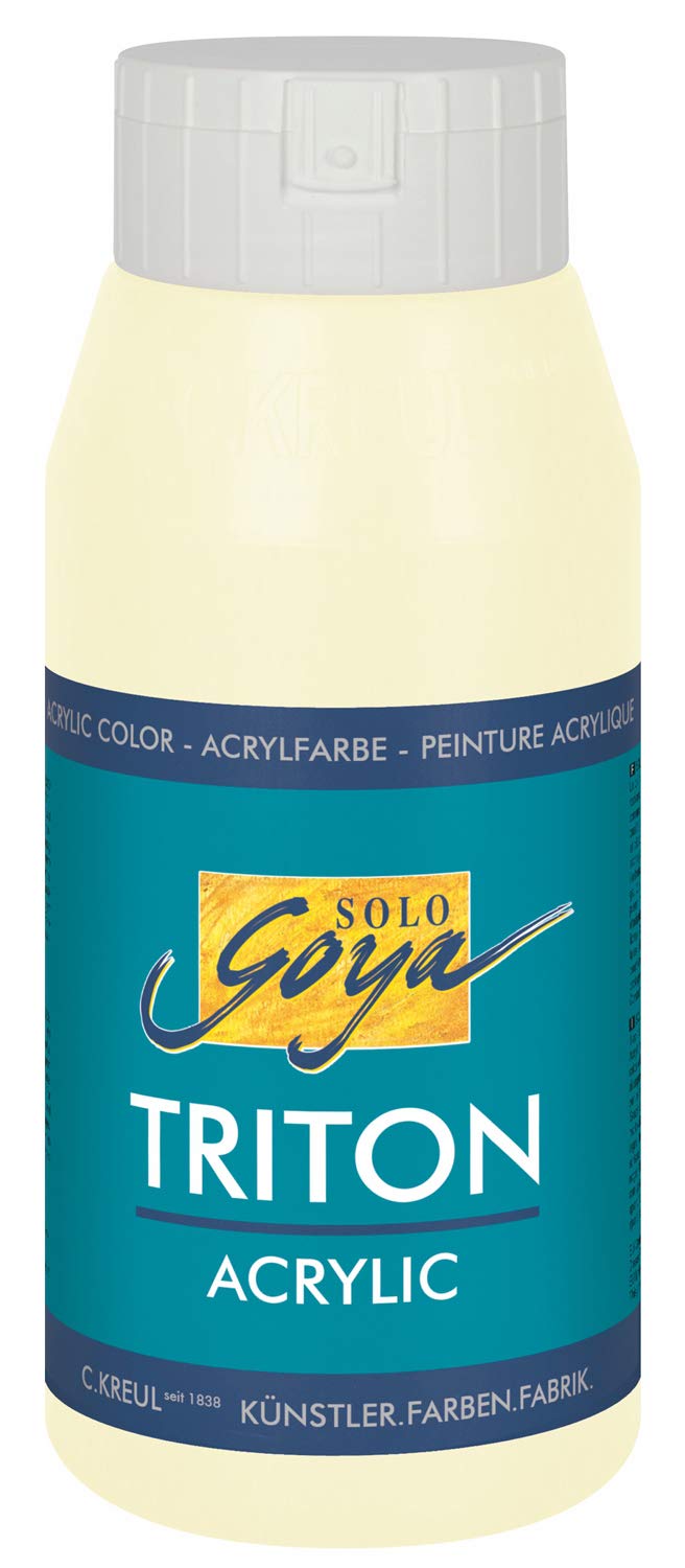 Solo Goya 17002 Triton Acrylic Basic Paint, Bianco (034 Elfenbein), 0