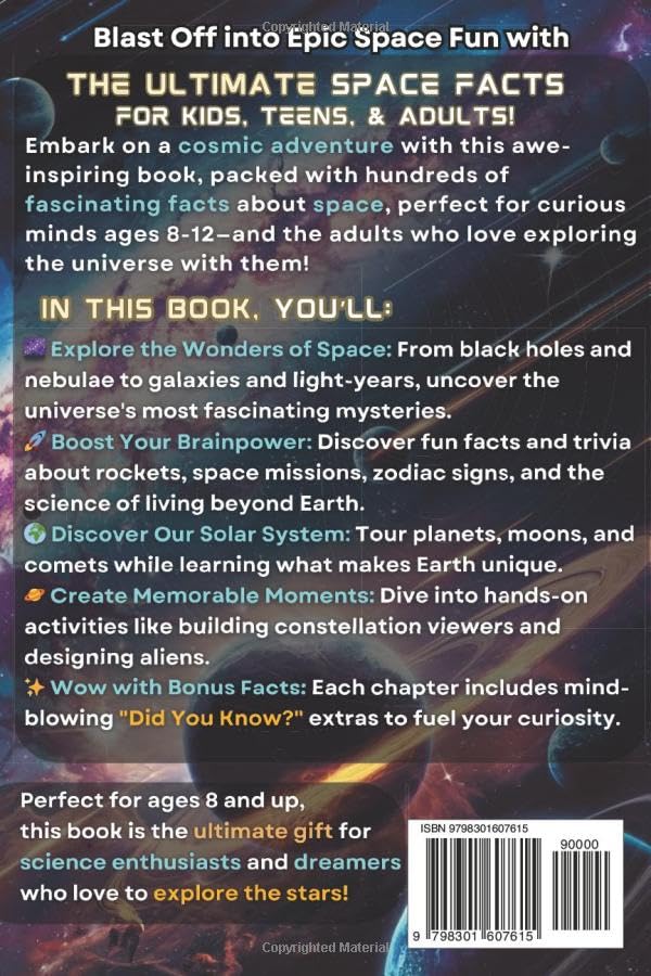 Image of The Ultimate Space Facts for Kids, Teens, & Adults: Blast Off on a Journey Through the Cosmos and Discover Mind-Blowing Facts, Records, Mysteries, ... of the Universe! (Eleven Worlds to Explore)