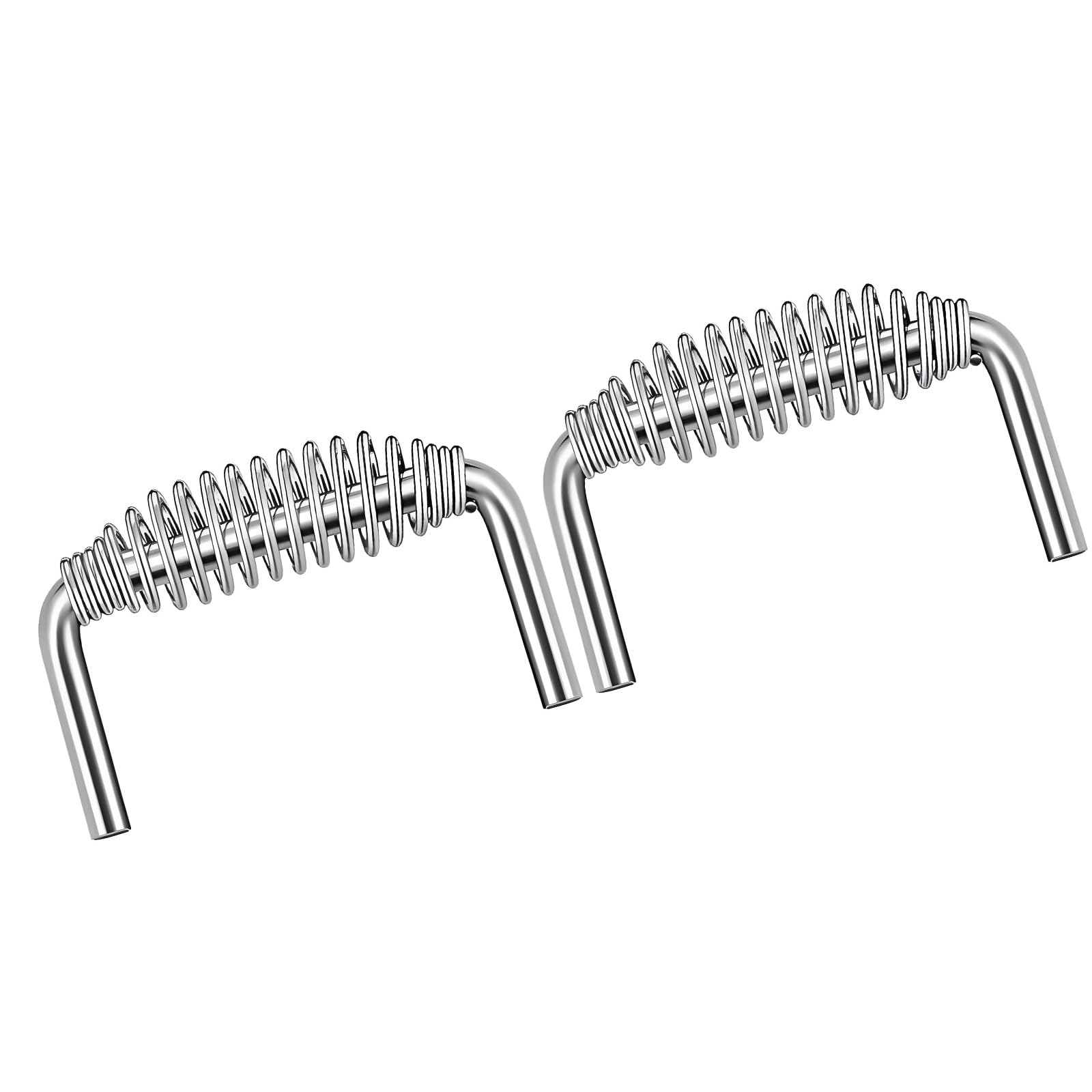 Piceioep Professional Grades Stainless Steel Spring Handle for BBQ Grills Replacement Ergonomic Weldable Handle Rustless Barbecue Replacement