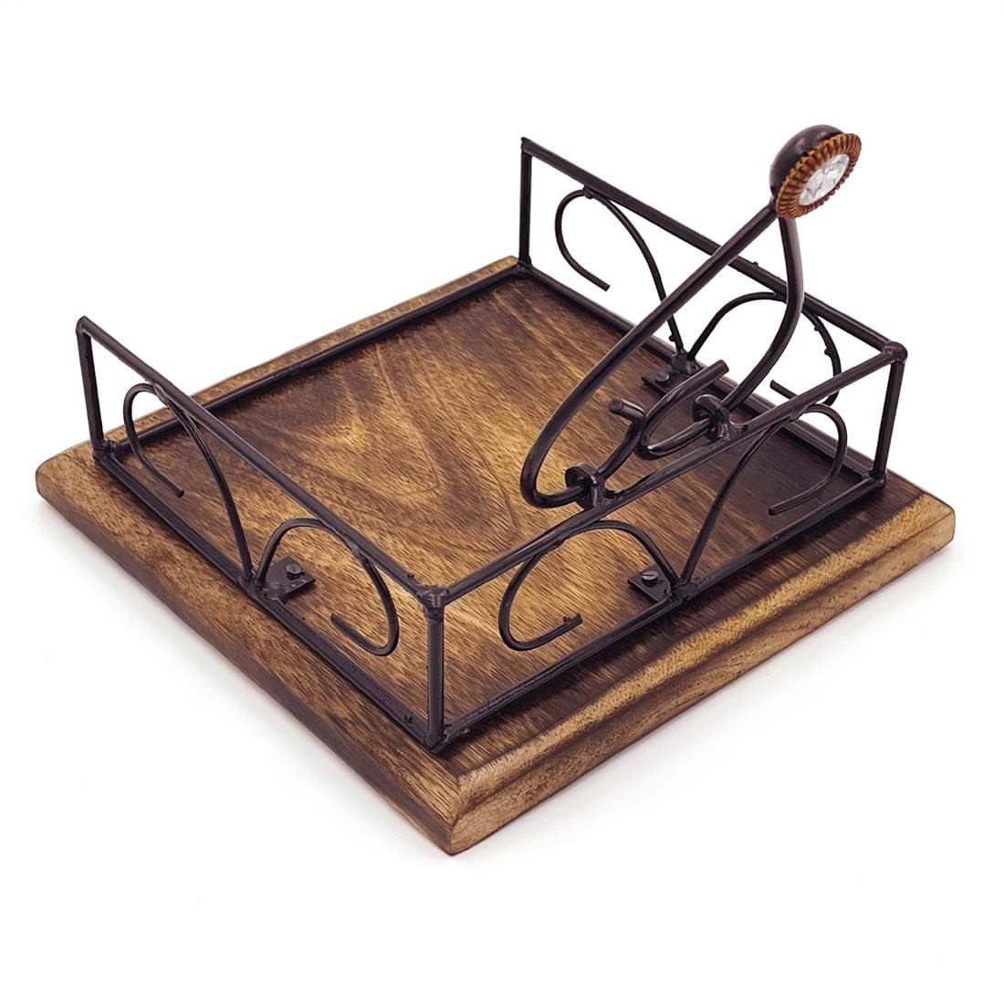 Zyntix Tissue Paper Rack Napkin Stand Square Napkin Holder Tissue Paper Holder for Dining Table Tissue Holder for Dining Table Napkin Holder Tissue Rack for Facial Napkins 4