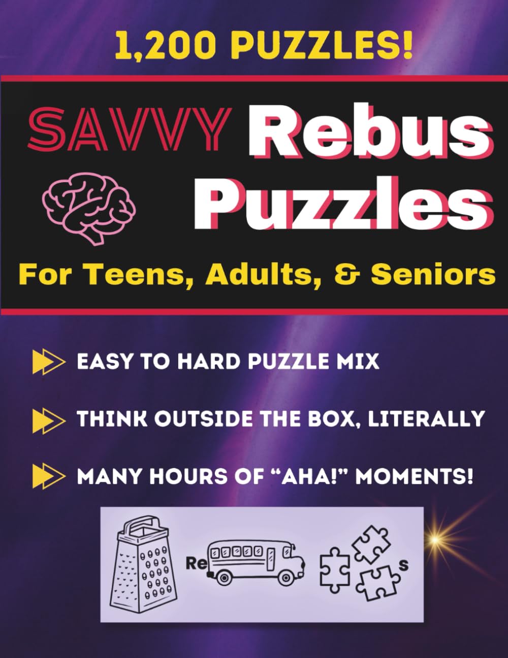Savvy Rebus Puzzles: For Teens, Adults, and Seniors