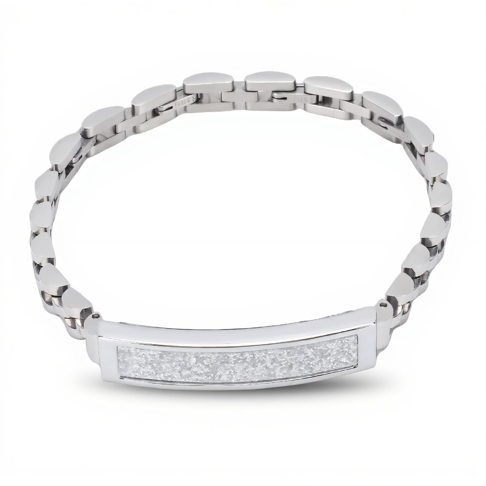 ASHATA Smart Stylish Armband, Wearable Activity und Fitness Tracker für Multi Sport Modus, Bluetooth V5.1 Fitness Tracker Armband IP68 Water Proof, Magnetic Lading (Silver)