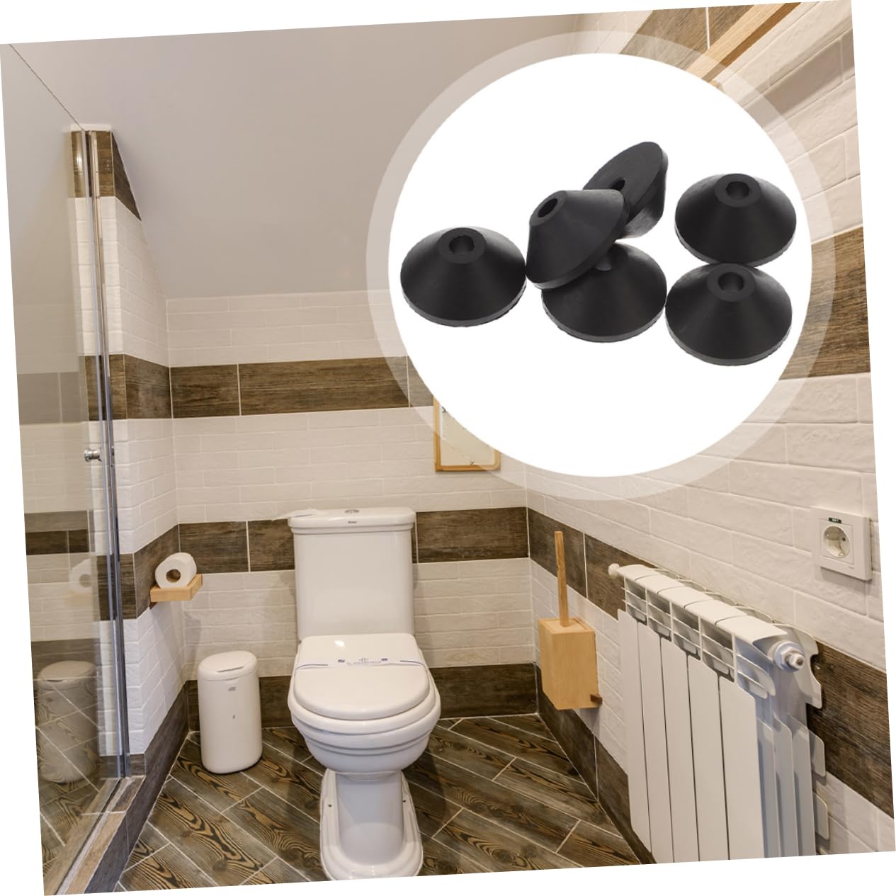 Veemoon 150pièces Rondelles Coniques Caoutchouc Pour Vis De Réservoir Wc Joints Étanches Pour Fixations De Toilettes Accessoires Et Faciles à Installer