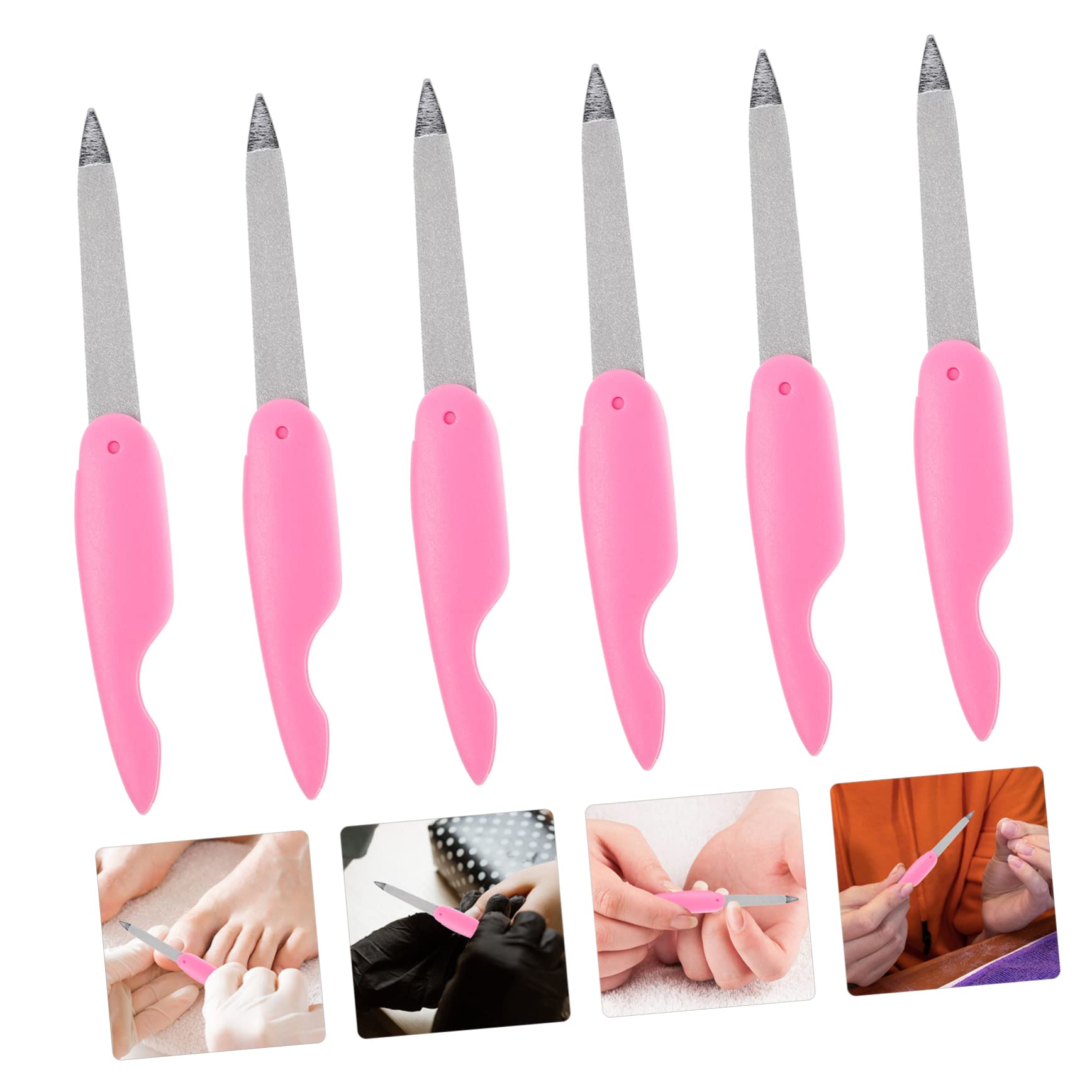 FRCOLOR 30piezas Limas De Uñas De Metal Plegables Para Manicura y Pedicura De De Pulido Para Uñas Accesorios De y Prácticos