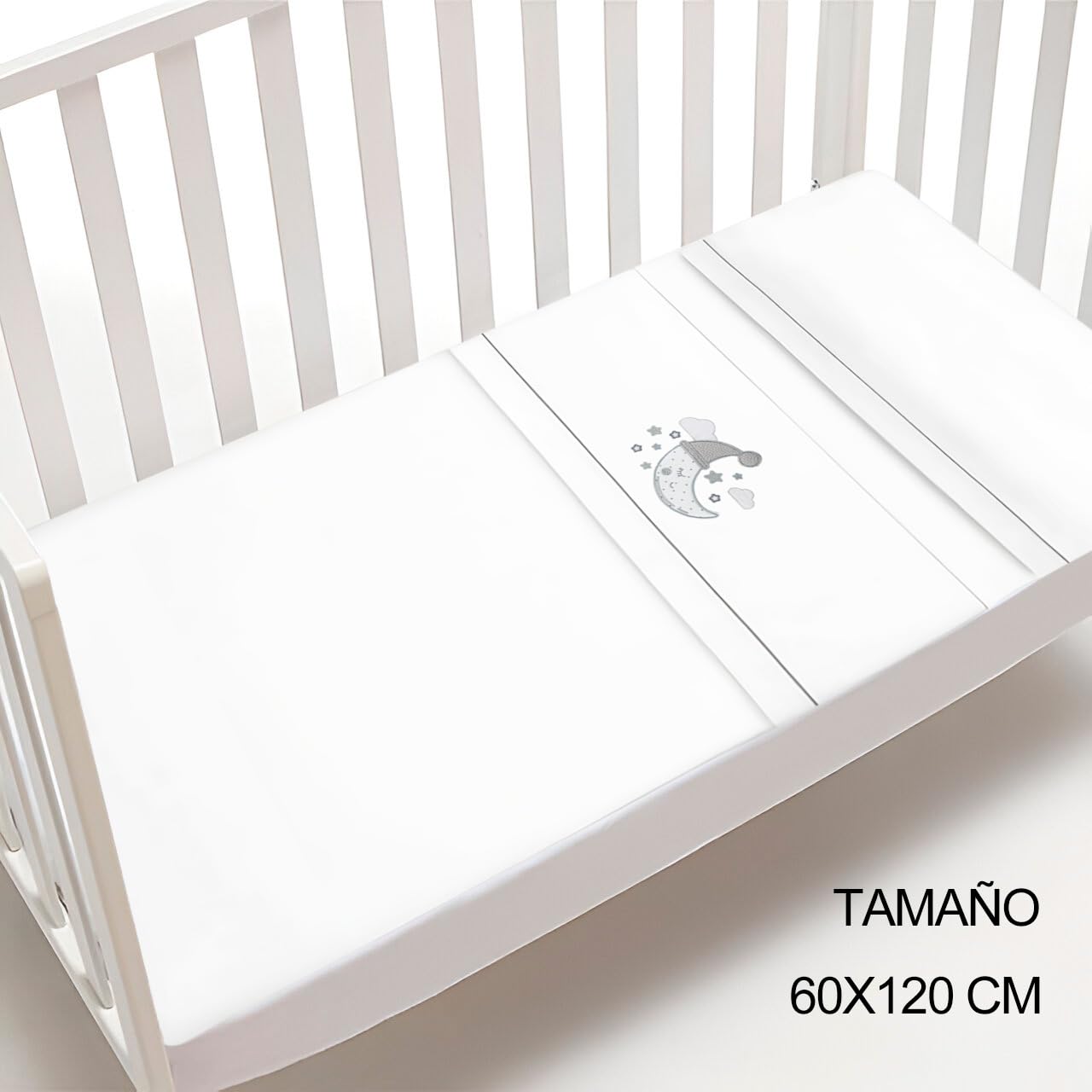 Chichonera Cuna Juego De Sábanas Para Cuna 60x120cm 100% Algodón