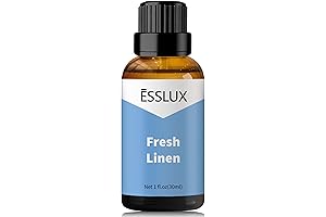 ESSLUX Fresh Linen Fragrance Oil: Clean Scent Essential Oil for Aromatherapy and Home Fragrance