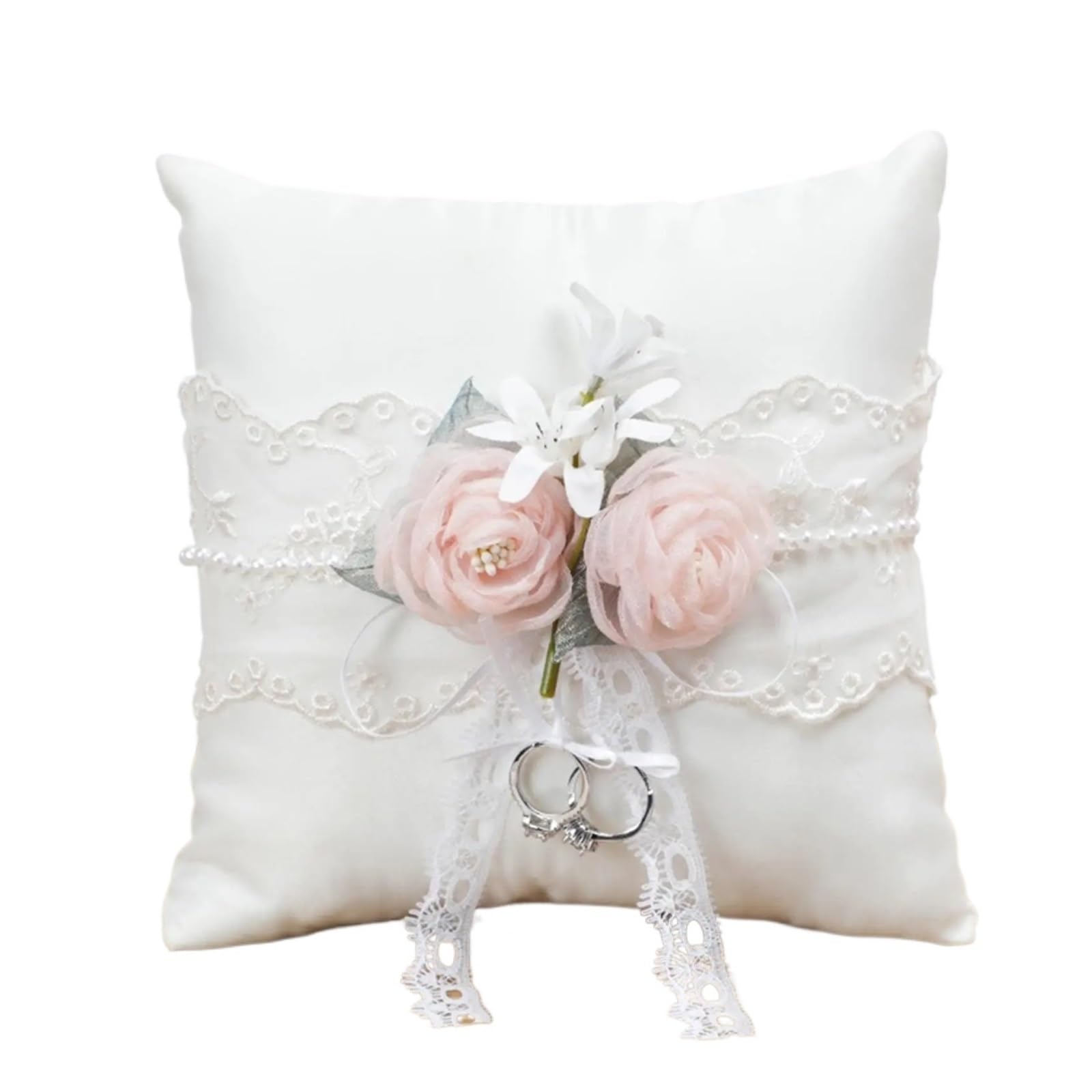 HEUchuan wedding ring cushion Wedding Ring Pillow Bearer Cushion, for Supplies, Party, Engagement