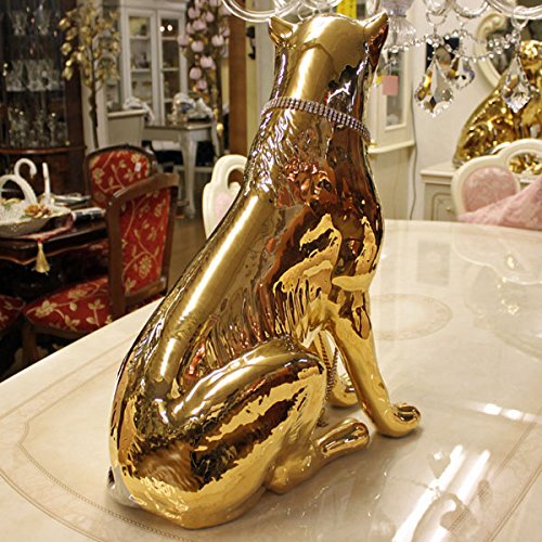 イタリア製 ヒョウ 豹 陶器 置物 Amazon.co.jp: 陶器 動物 ヒョウ 置物 イタリア製 豹 レオパード