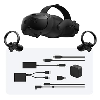 Vive Focus Vision Wired Bundle — XR Headset with DisplayPort PC VR Streaming Kit.