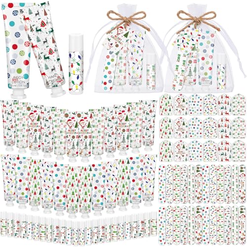 48 Sets/288 Pcs Christmas Party Favors Christmas Hand Cream Body ...