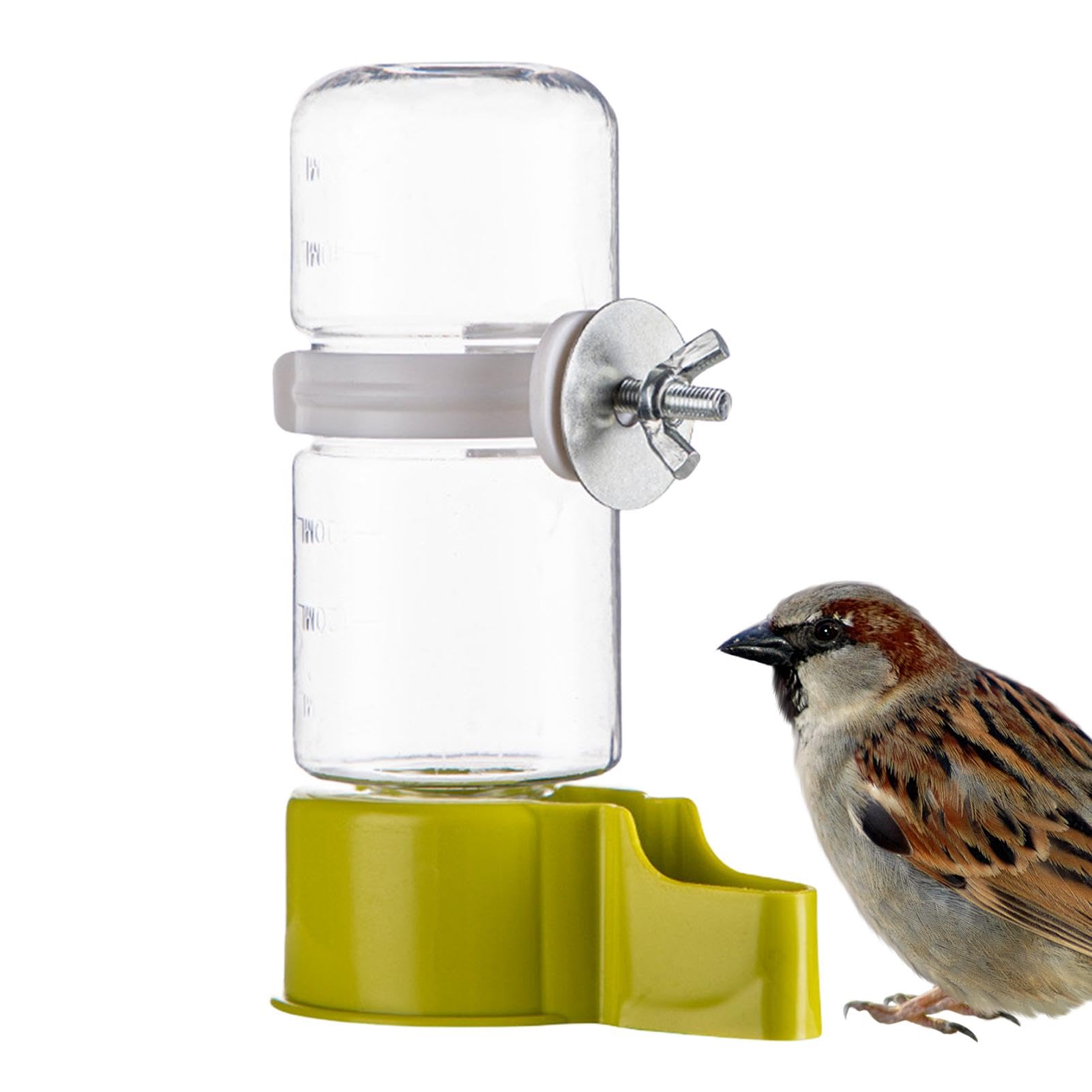 Distributore di acqua per uccelli, alimentatore automatico per uccelli, distributore d'acqua per pappagalli, alimentatore automatico per acqua, comodo dispenser automatico di acqua per uccelli