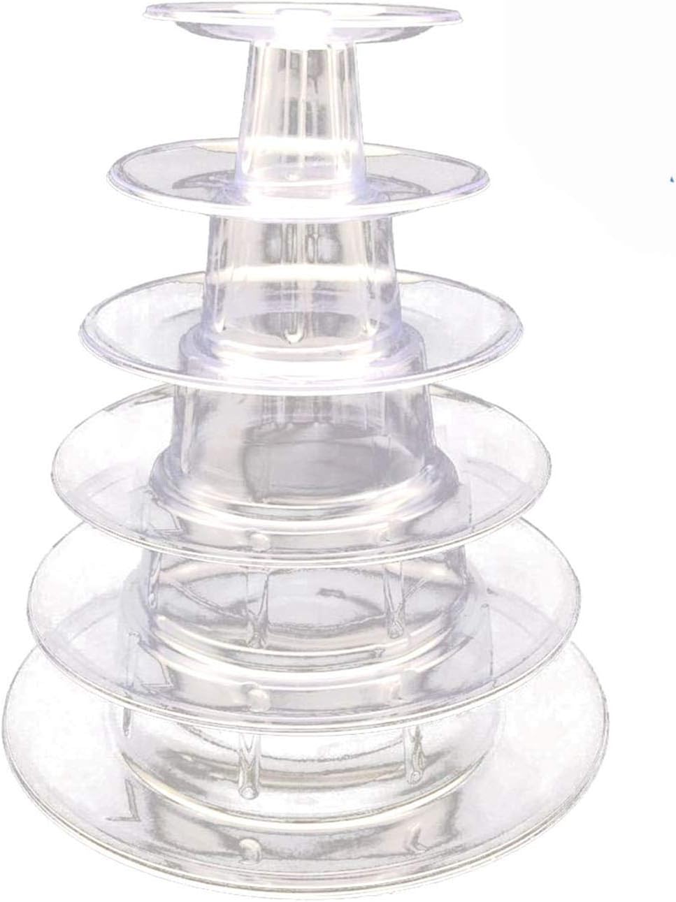 6 Tier Macaron Tower Stand for Wedding Birthday Party,Plastic Display Stand for Cupcake Cake2