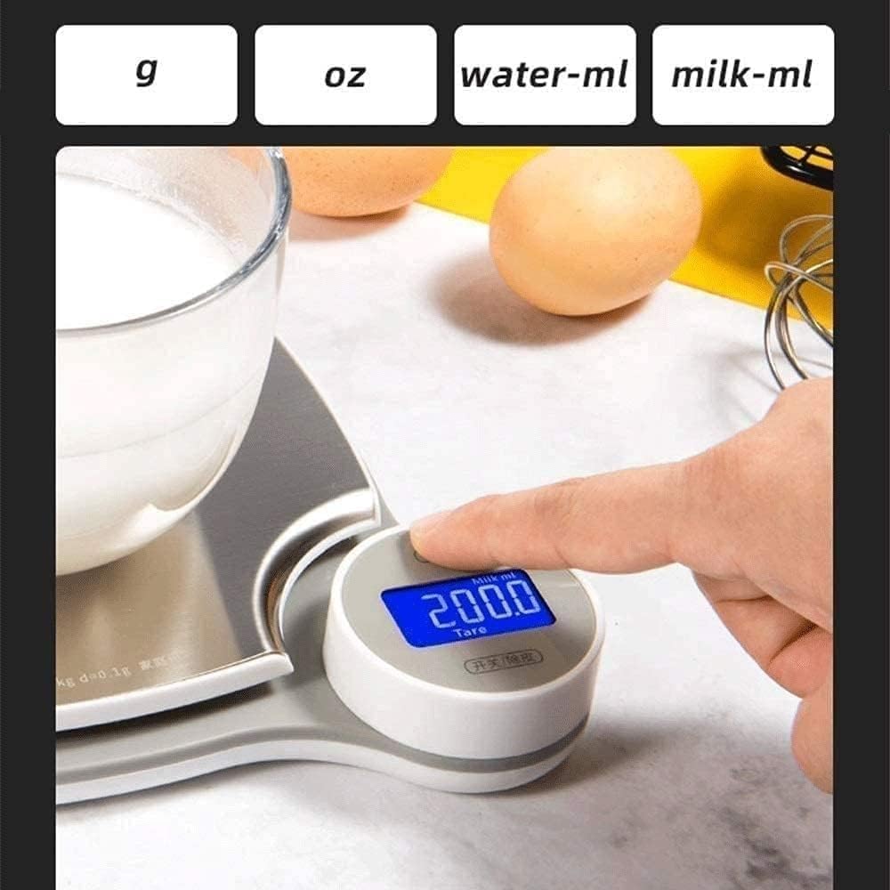 Bilancia da cucina che cuoce bilancia elettronica per uso domestico, impermeabile, piccola scala da 0,1 grammi, ad alta precisione, per alimenti