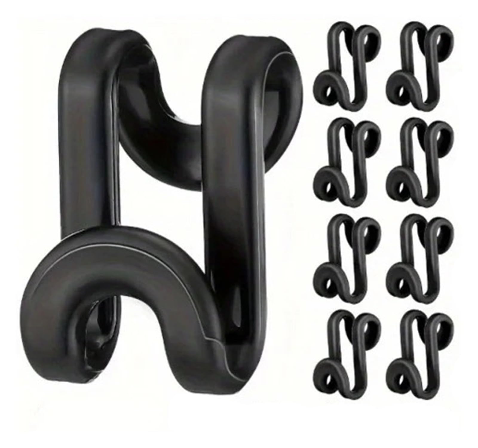 Hangers for Clothes Space Savers 200 Pcs Mini Clothes Hanger Connector - Cascading Hooks for Wardrobe Closet(WHITE)