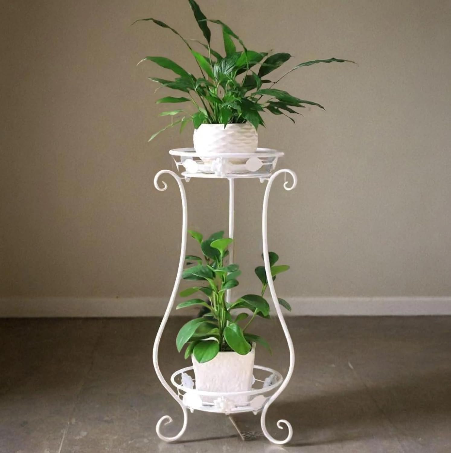 MAHARIQSTARO ENTERPRISES Plant Stand For Balcony Living Room Flower Pot Stand Outdoor Indoor Plants Plant Holder Home Decor Item (White) (B0DDJC72TN) Amazon Price History, Amazon Price Tracker